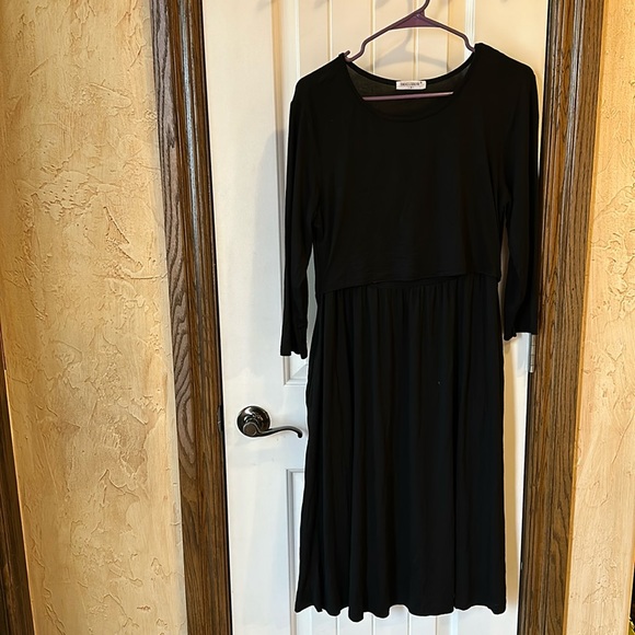 Nursing Dress with Pockets - Picture 1 of 2
